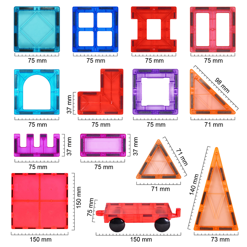 High Quality Magnetic Tiles 32 Pcs